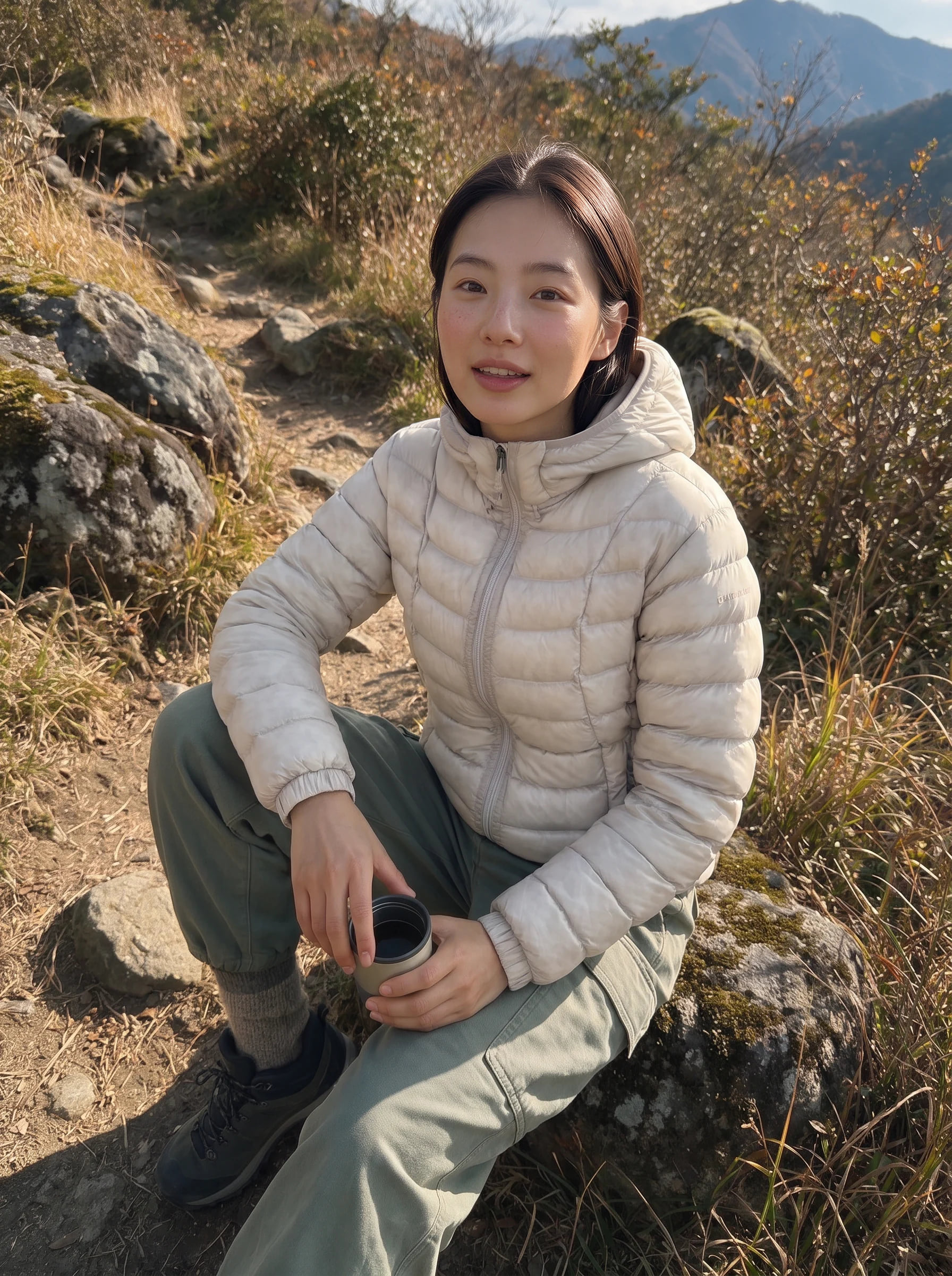 그래티넘 아웃도어룩 착장